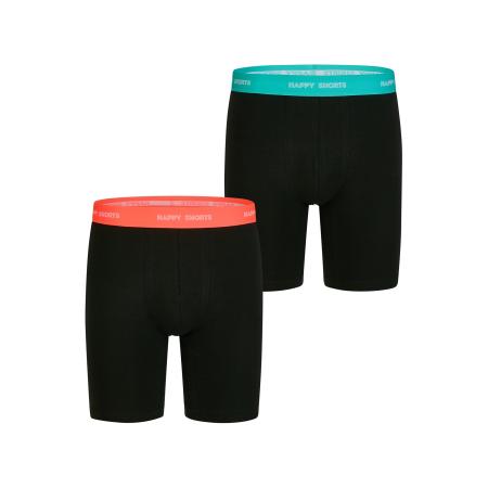 Happy Shorts Happy Shorts Boxershorts Jersey Boxer Briefs zwart