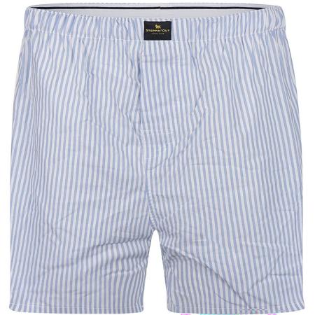 Steppin' Out Boxershort Streep Lichtblauw