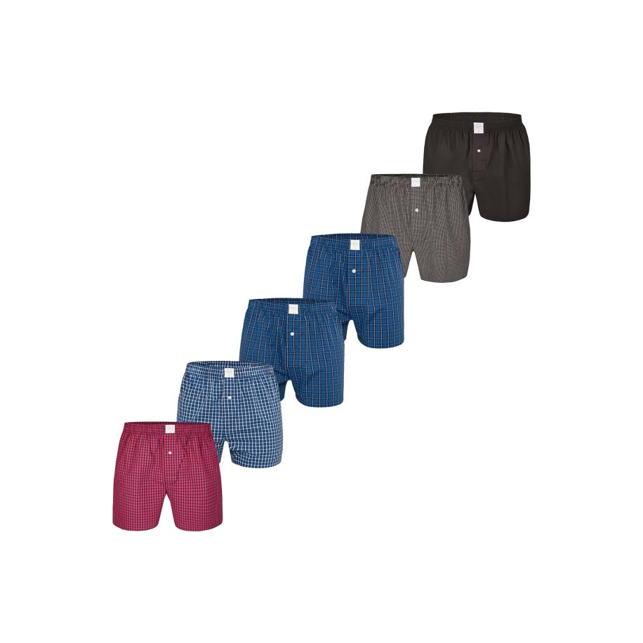 MG-1 MG-1 Boxershorts donkerblauw / grijs / rood / zwart / wit -
