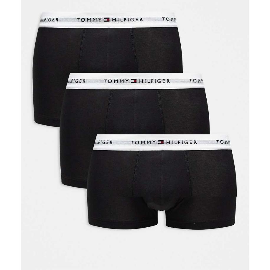 Tommy Hilfiger - Signature Cotton Essentials - Set van 3 boxershorts in zwart Zwart
