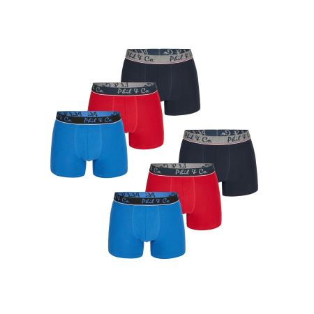 Phil & Co. Berlin Phil & Co. Berlin Boxershorts lichtblauw / donkerblauw / knalrood