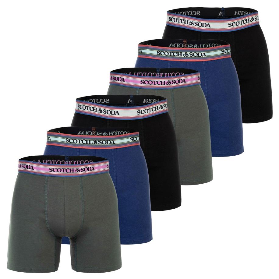Scotch & Soda SCOTCH & SODA Boxershorts blauw / grijs / zwart / offwhite -