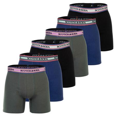Scotch & Soda SCOTCH & SODA Boxershorts blauw / grijs / zwart / offwhite
