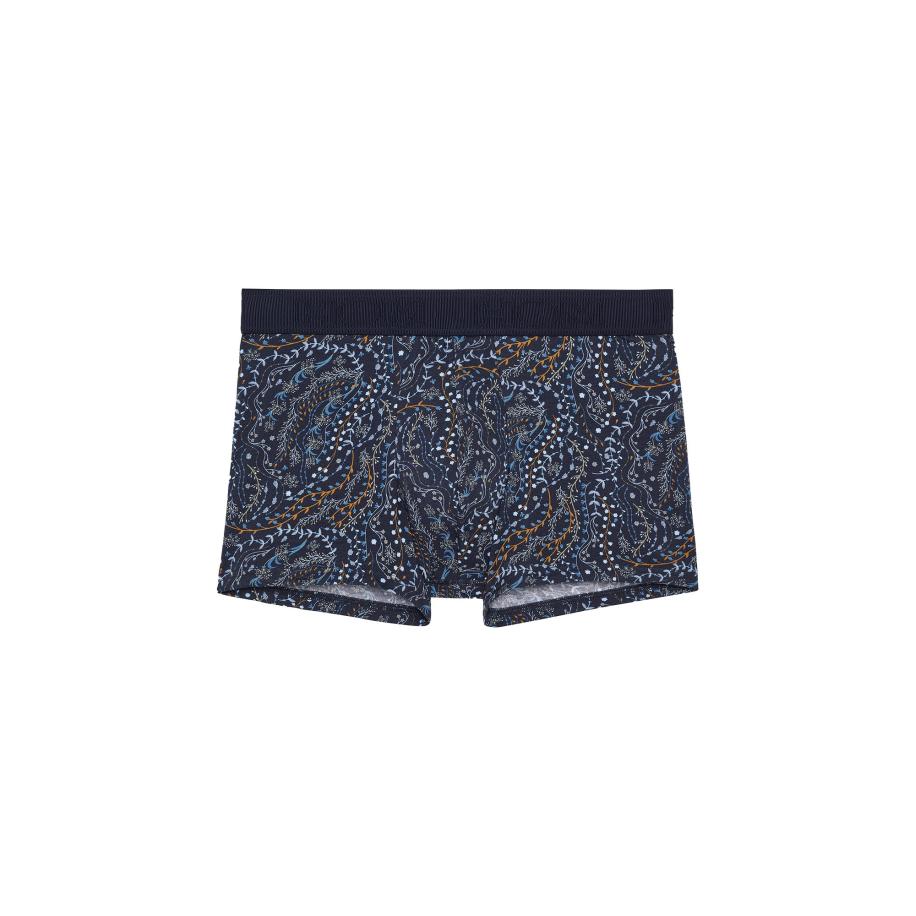 HOM HOM Boxershorts navy / lichtblauw / oranje -
