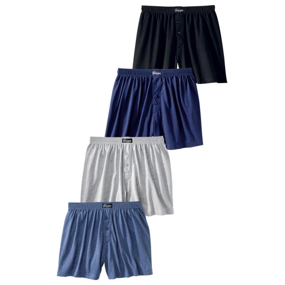 LE JOGGER LE JOGGER Boxershorts marine / navy / grijs / zwart -