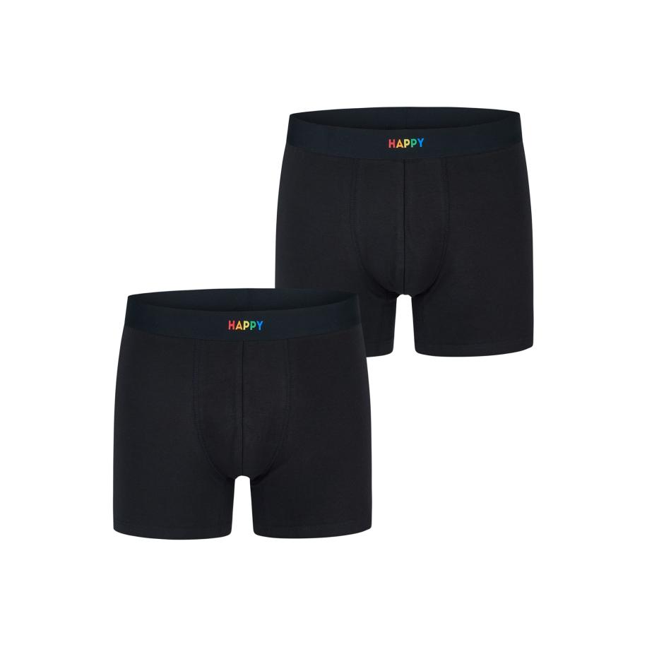 Happy Shorts Happy Shorts Boxershorts Jersey zwart -