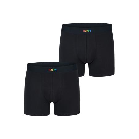 Happy Shorts Happy Shorts Boxershorts Jersey zwart