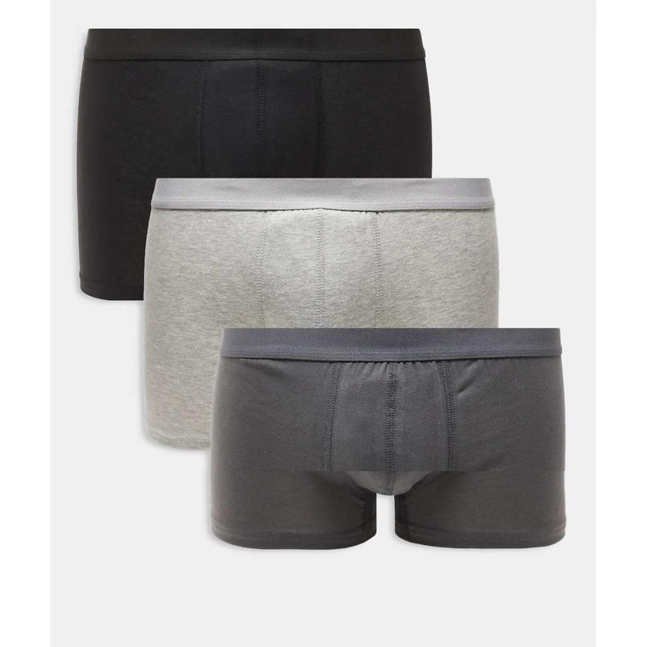 New Look - Set van 3 boxershorts in grijs multi-Veelkleurig Multicolor