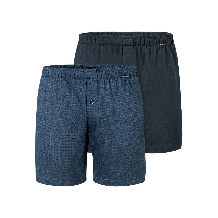 Schiesser SCHIESSER Boxershorts Basic donkerblauw / zwart -