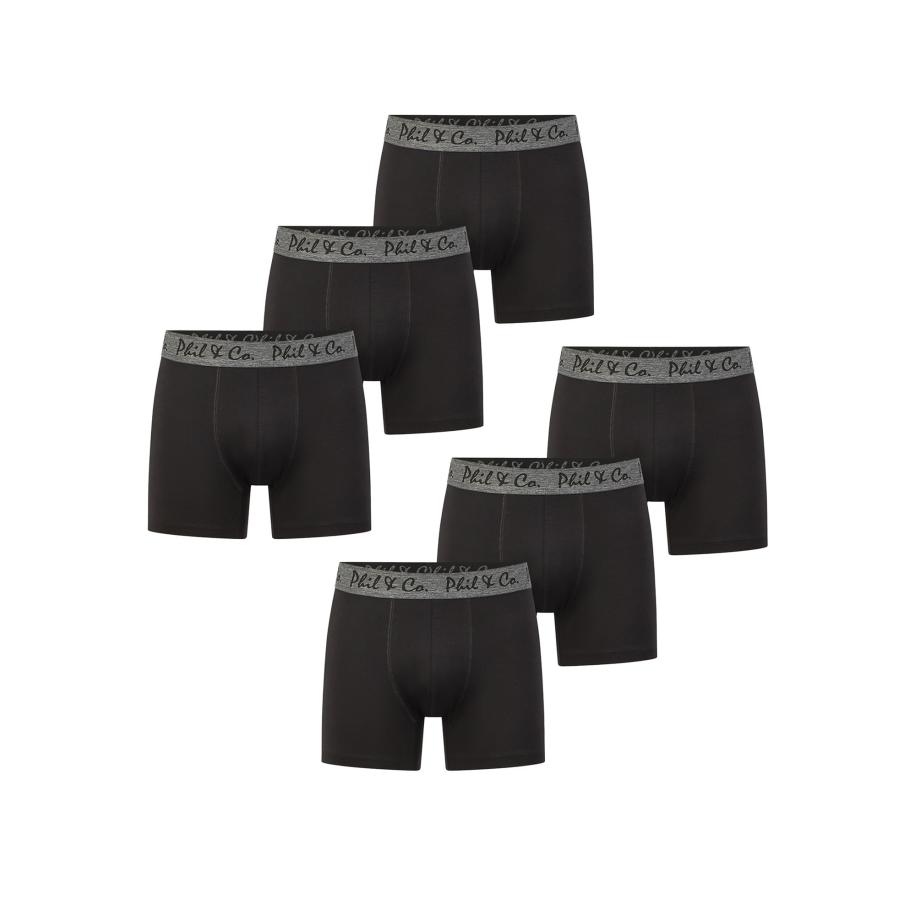 Phil & Co. Berlin Phil & Co. Berlin Boxershorts Jersey Core grijs / zwart -