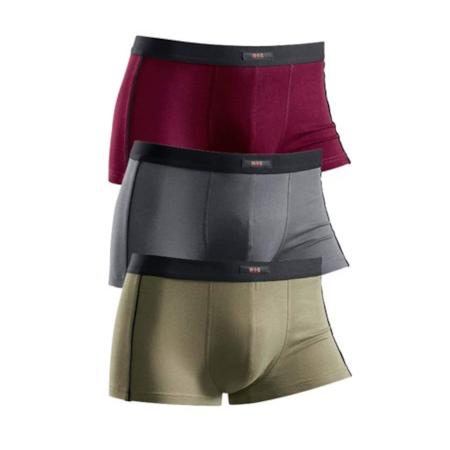 H.I.S H.I.S Boxershorts grijs / kaki / rood