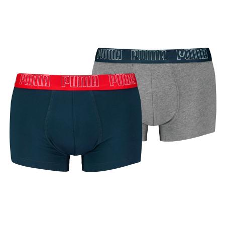 Puma PUMA Boxershorts blauw / grijs / bloedrood