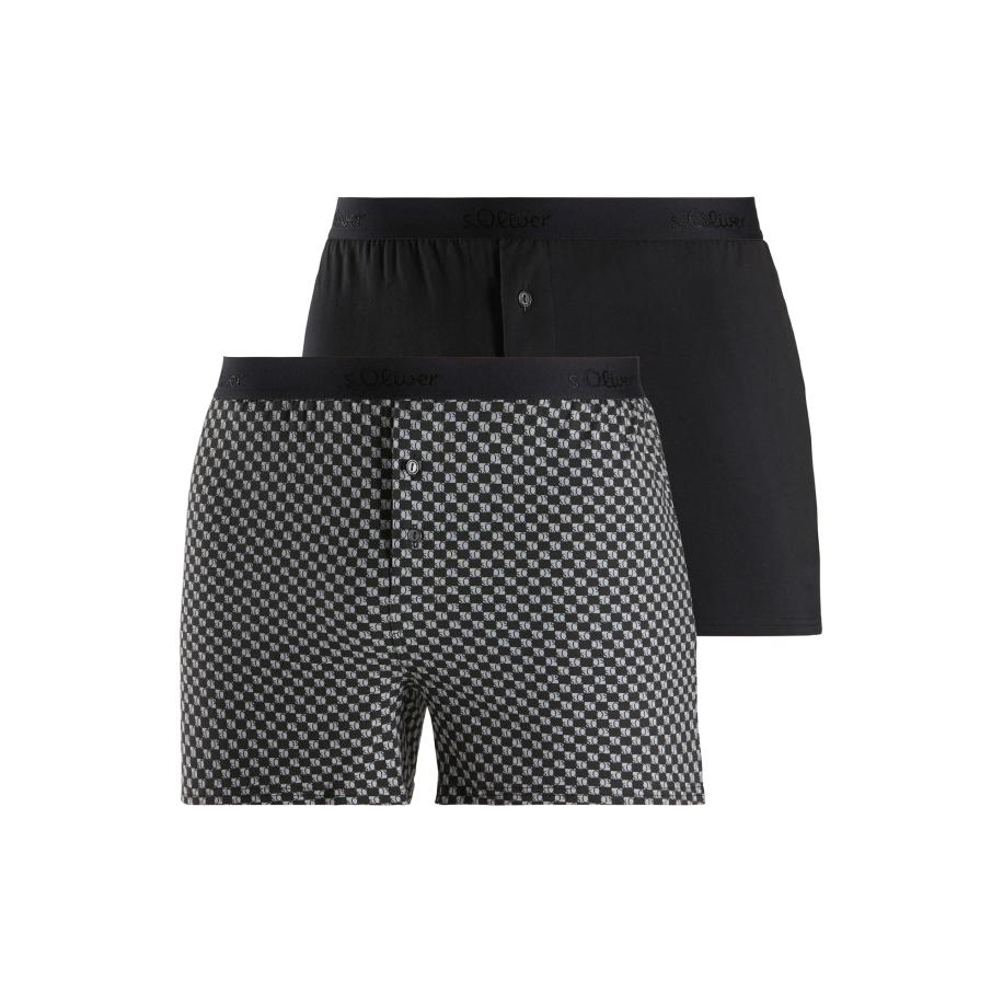 s.Oliver s.Oliver Boxershorts lichtgrijs / zwart -