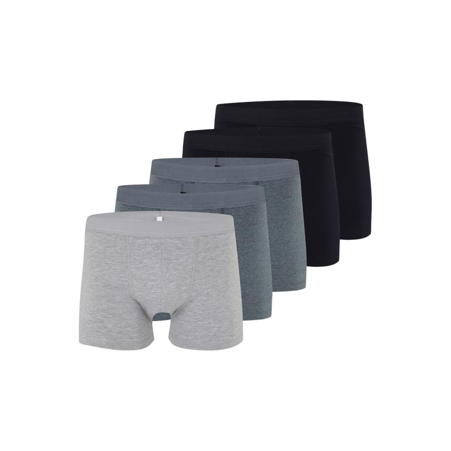 ABOUT YOU ABOUT YOU Boxershorts Falk navy / blauw gemêleerd / grijs gemêleerd -