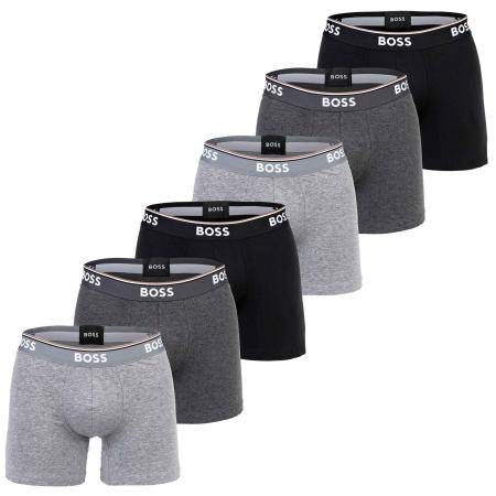 Hugo Boss BOSS Boxershorts grijs / grijs gemêleerd / zwart