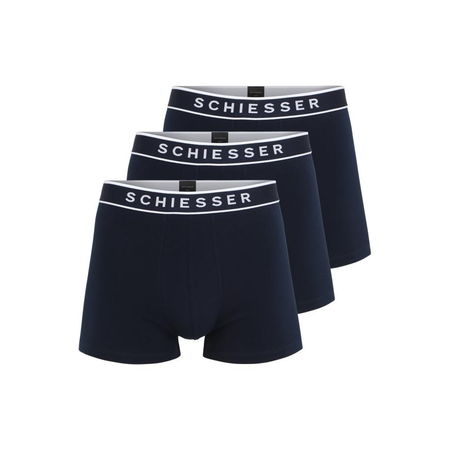 Schiesser SCHIESSER Boxershorts donkerblauw / wit -