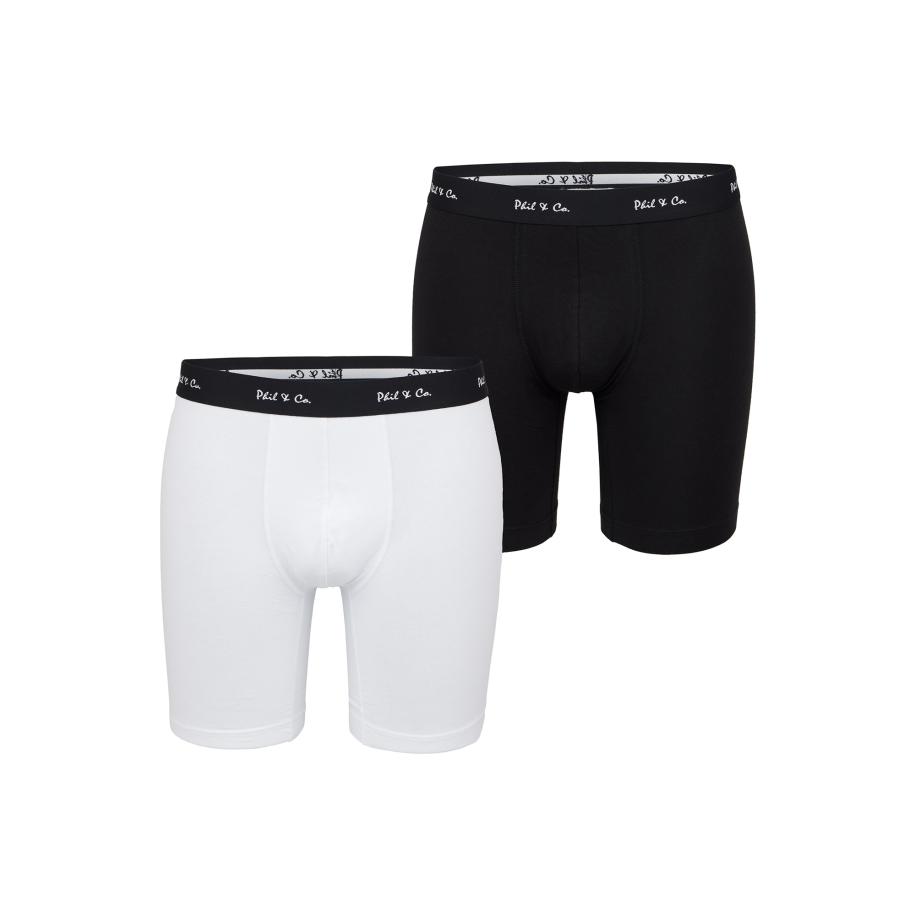 Phil & Co. Berlin Phil & Co. Berlin Boxershorts Long Boxer Briefs zwart -