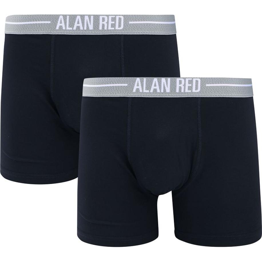 Alan Red Boxershorts Navy 2Pack Blauw