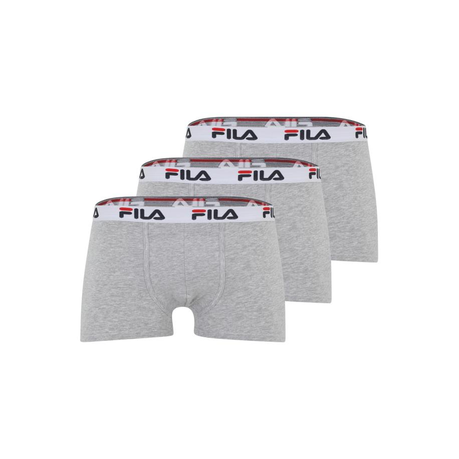 Fila FILA Boxershorts lichtgrijs / grijs gemêleerd / bloedrood / zwart -
