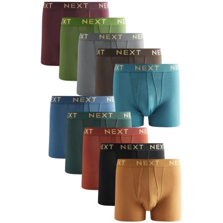 Next Next Boxershorts enziaan / hemelsblauw / bruin / kastanjebruin / cappuccino / grijs / jade groen / kiwi / wijnrood / zwart
