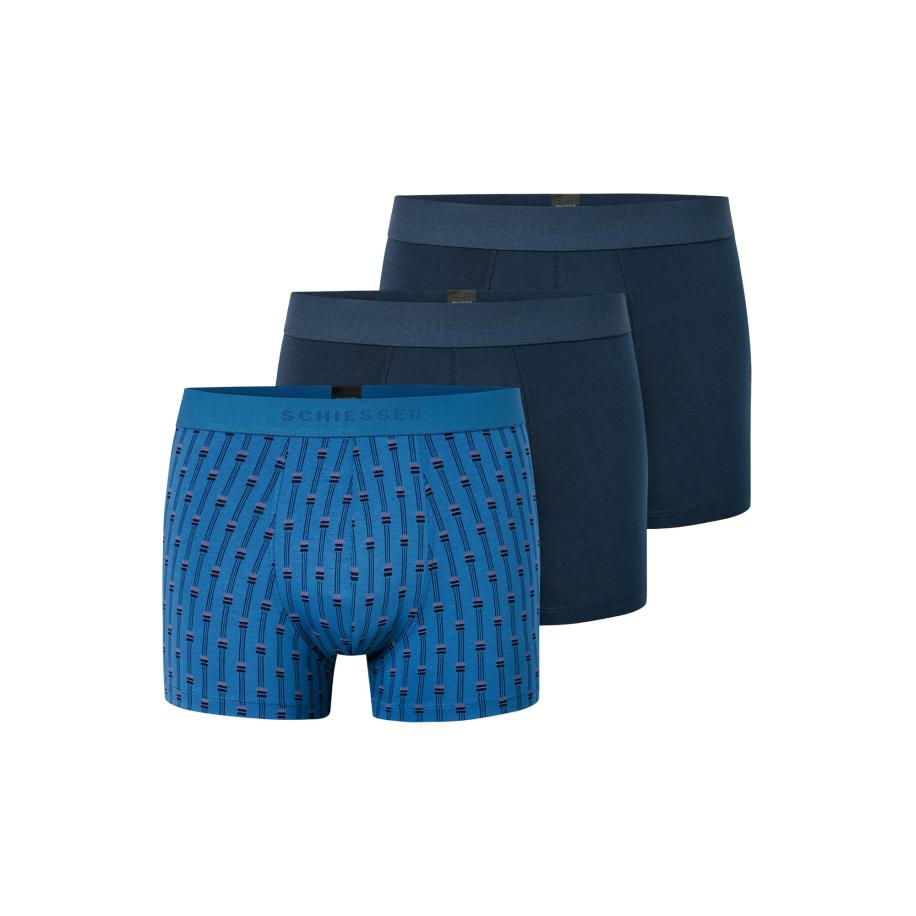 Schiesser SCHIESSER Boxershorts 95/5 kobaltblauw / donkerblauw -