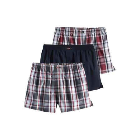 H.I.S H.I.S Boxershorts grijs / rood / zwart / wit