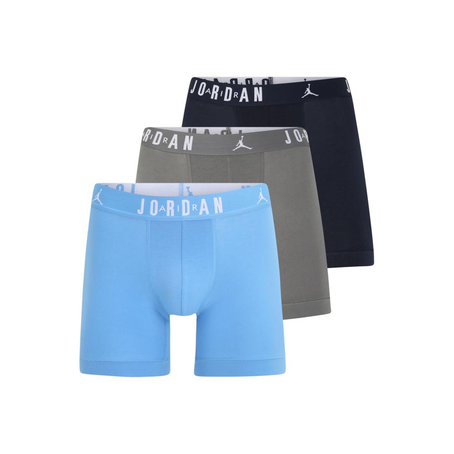 Jordan Jordan Boxershorts Flight nachtblauw / lichtblauw / grijs / wit -