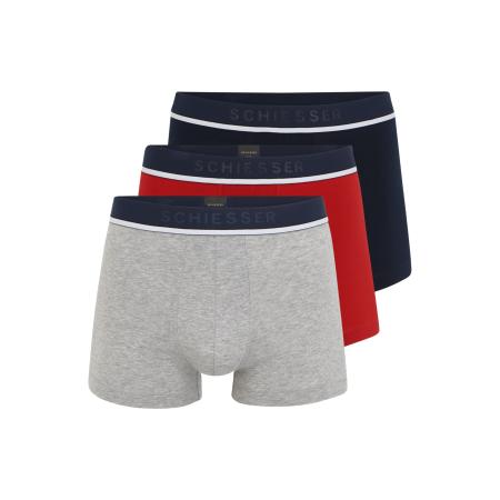 Schiesser SCHIESSER Boxershorts navy / grijs / rood / wit