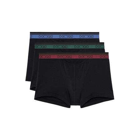 HOM HOM Boxershorts Tiago saffier / donkergroen / wijnrood / zwart