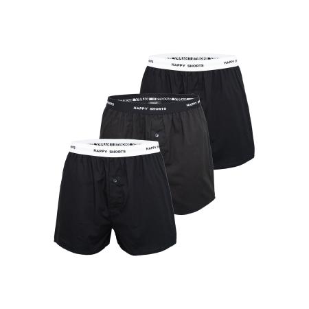 Happy Shorts Happy Shorts Boxershorts zwart / wit