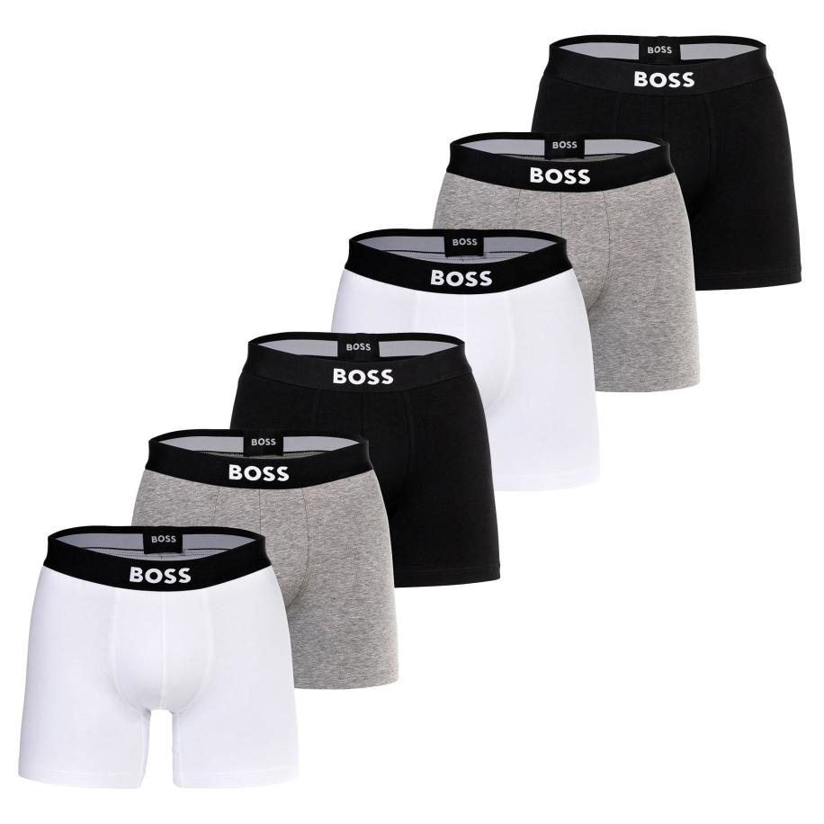 Hugo Boss BOSS Boxershorts grijs / zwart / wit -