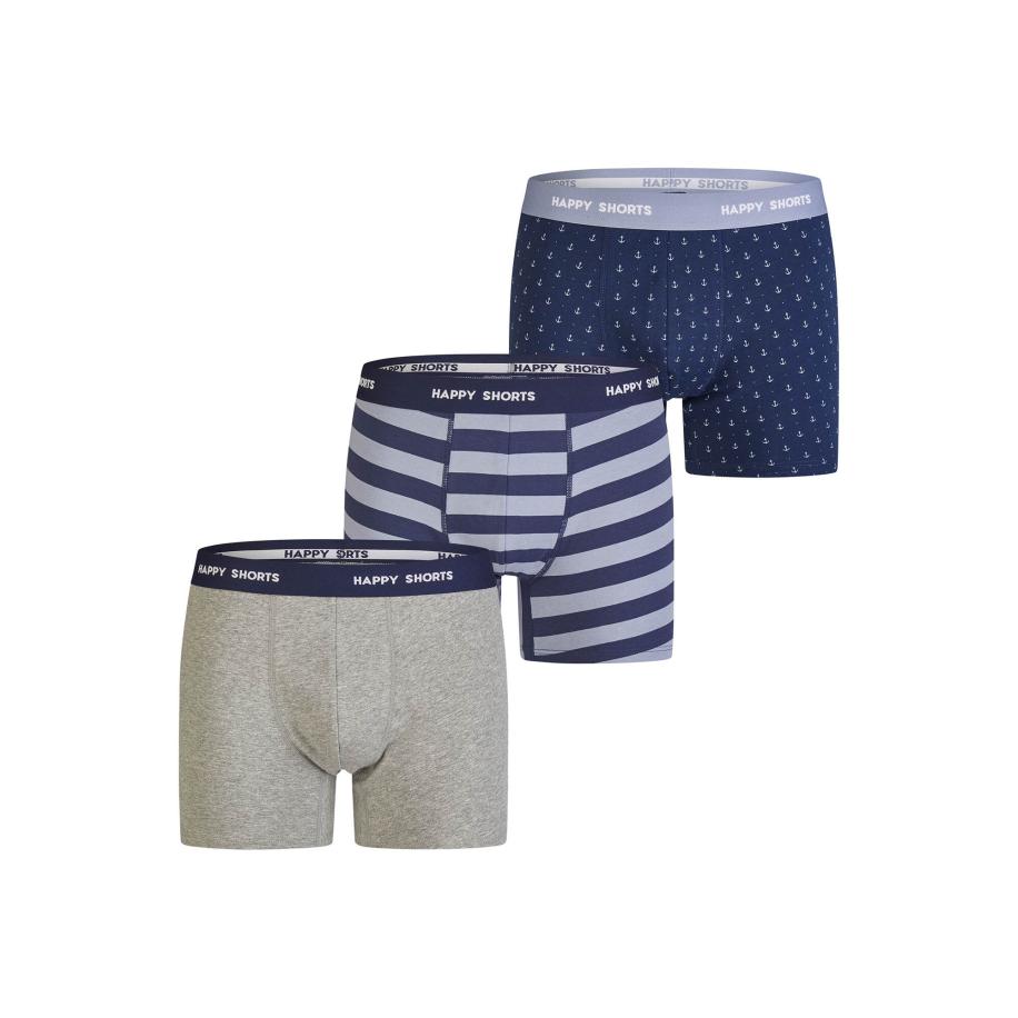 Happy Shorts Happy Shorts Boxershorts Jersey grijs -