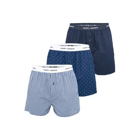 Happy Shorts Happy Shorts Boxershorts blauw / wit