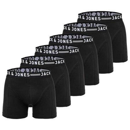 JACK & JONES Boxershorts zwart / wit
