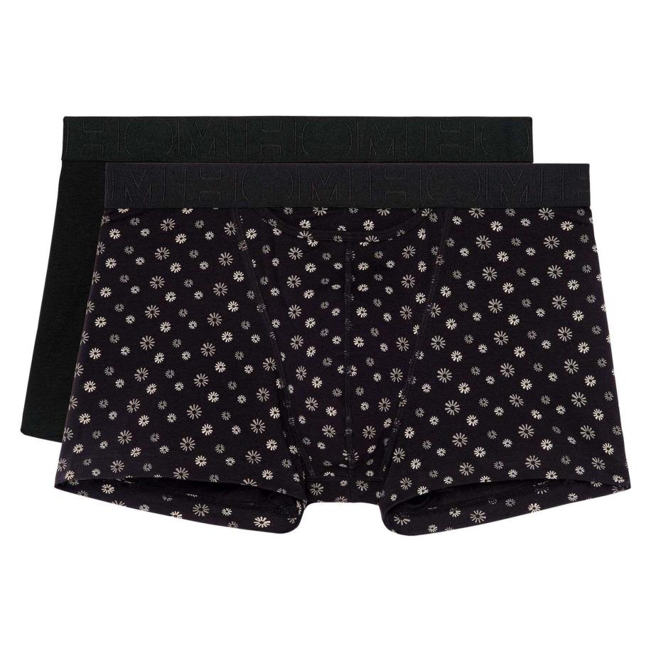 HOM Boxershorts zwart / wit Zwart