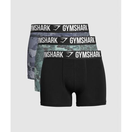 Gymshark Boxer Brief 3PK Blue Surf/Denim Grey/Black