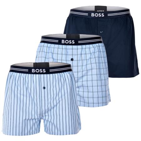 Hugo Boss BOSS Boxershorts marine / lichtblauw / wit / offwhite