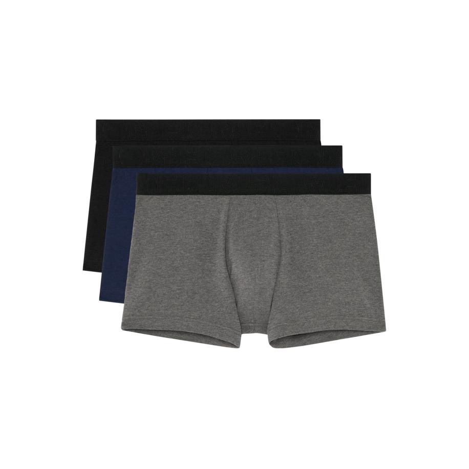 HOM HOM Boxershorts Tonal Pack no.2 donkerblauw / grijs / zwart -