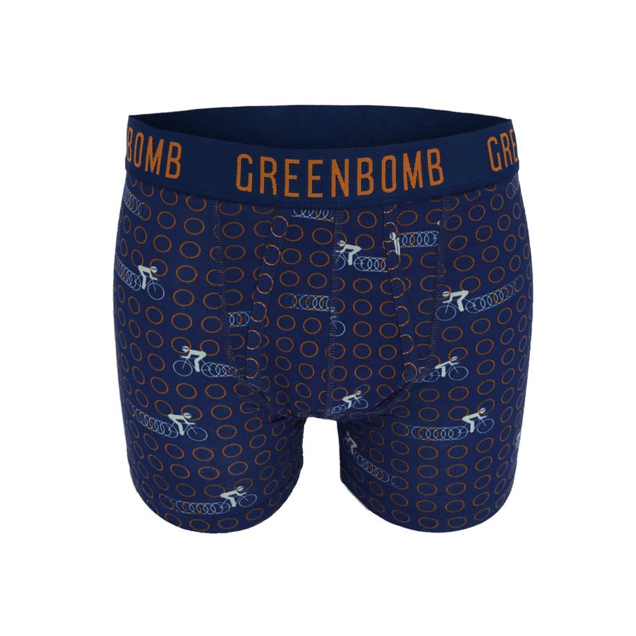 GreenBomb GREENBOMB Boxershorts Bike Rings navy / oranje / wit -