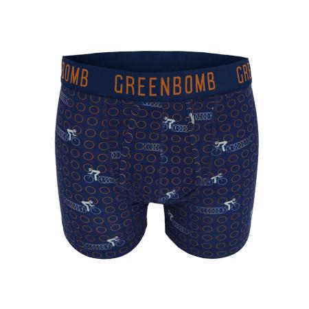 GreenBomb GREENBOMB Boxershorts Bike Rings navy / oranje / wit