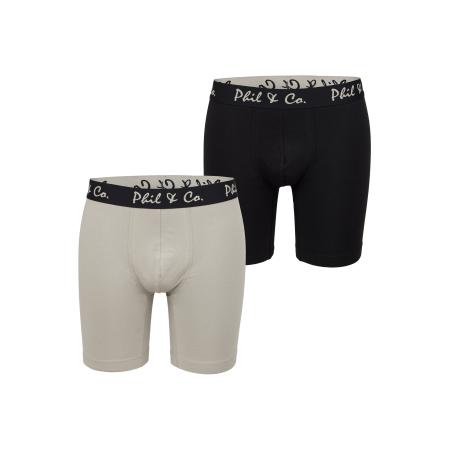 Phil & Co. Berlin Phil & Co. Berlin Boxershorts Long Boxer Briefs zwart
