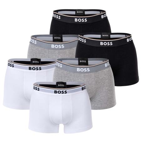 Hugo Boss BOSS Boxershorts grijs gemêleerd / zwart / wit