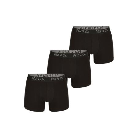 Phil & Co. Berlin Phil & Co. Berlin Boxershorts grijs / zwart