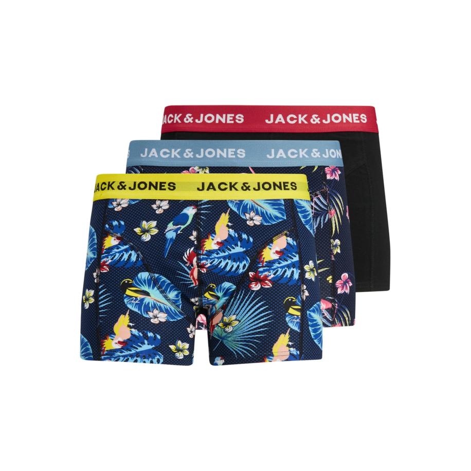 Jack & Jones JACK & JONES Boxershorts smoky blue / geel / rood / zwart -