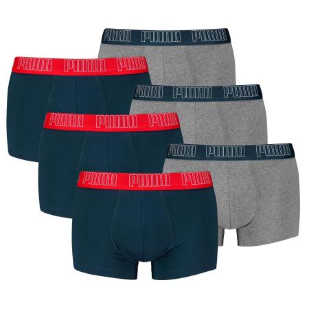 Puma PUMA Boxershorts navy / donkergrijs / rood / wit