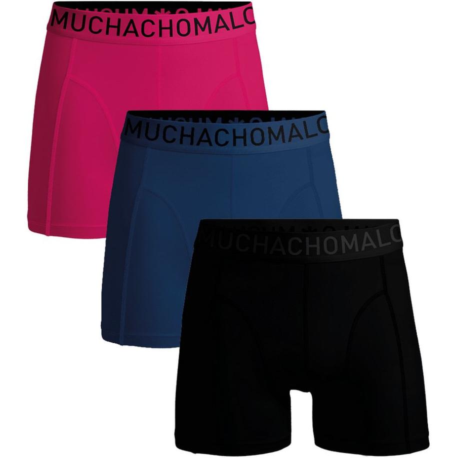 Muchachomalo Boxershorts Microfiber 3-Pack 68 Zwart