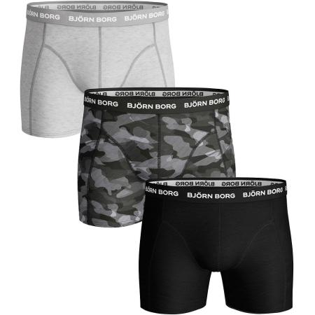 Bjorn Borg Boxers 3Pack Grijs Zwart