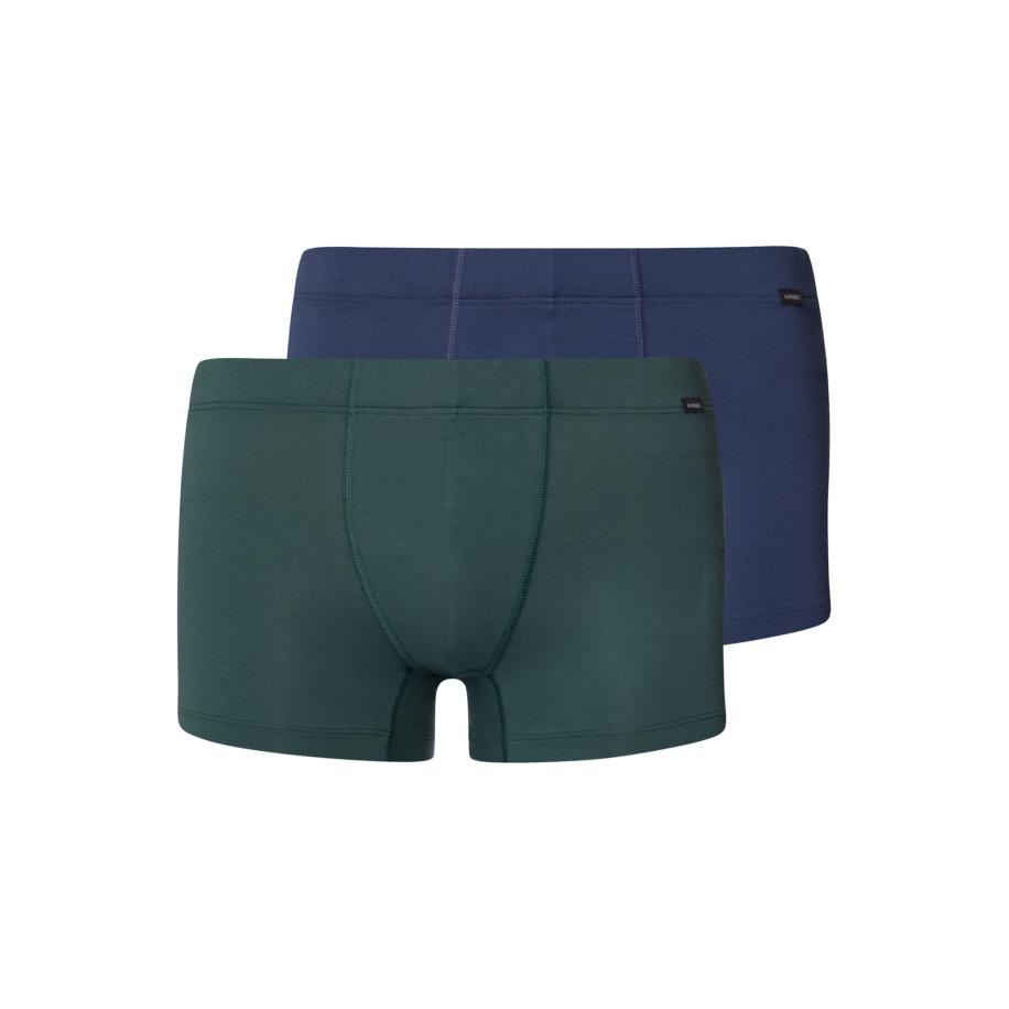 Hanro Hanro Boxershorts Cotton Essentials donkergroen -