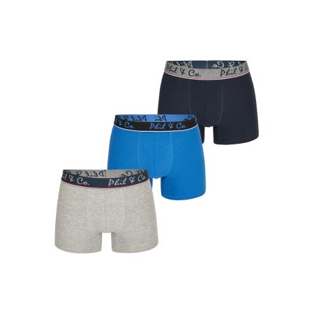 Phil & Co. Berlin Phil & Co. Berlin Boxershorts blauw / navy / grijs gemêleerd