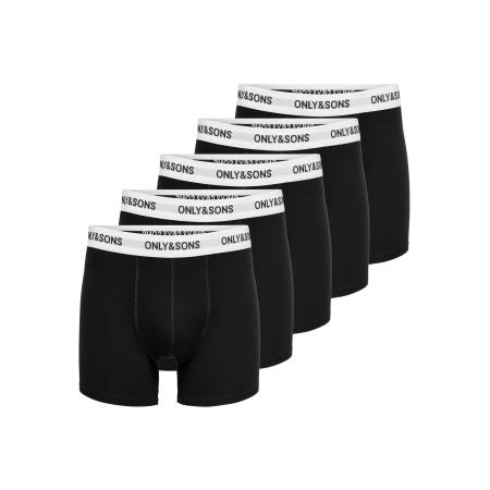 Only & Sons Only & Sons Boxershorts Fitz zwart / wit